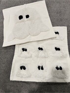 Beeveer 2 Pcs Ghost Pillow Covers 18x18”